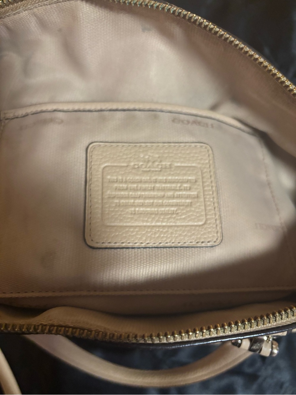 Coach Pebble Leather Satchel in Taupe - Picture 10 of 15